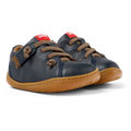 Navy blue leather shoes, Peu first steps