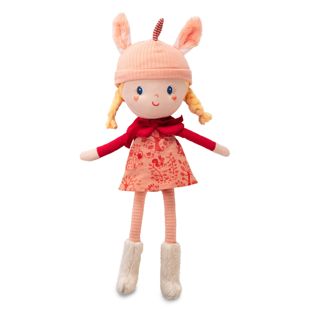 Cloth doll with box, Lena