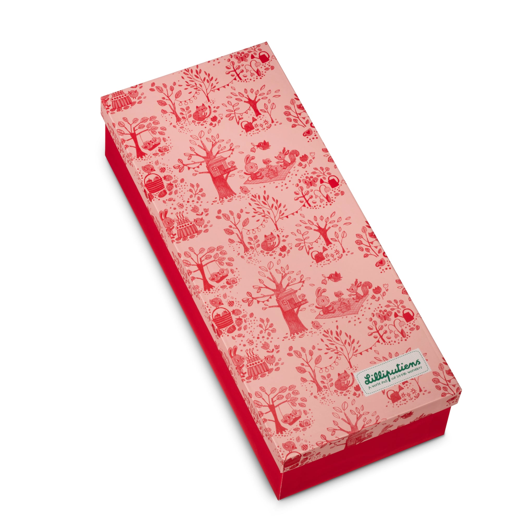 Cloth doll with box, Lena