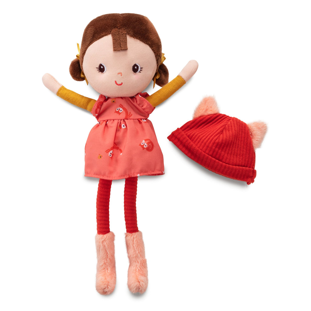 Cloth doll with box, Alice