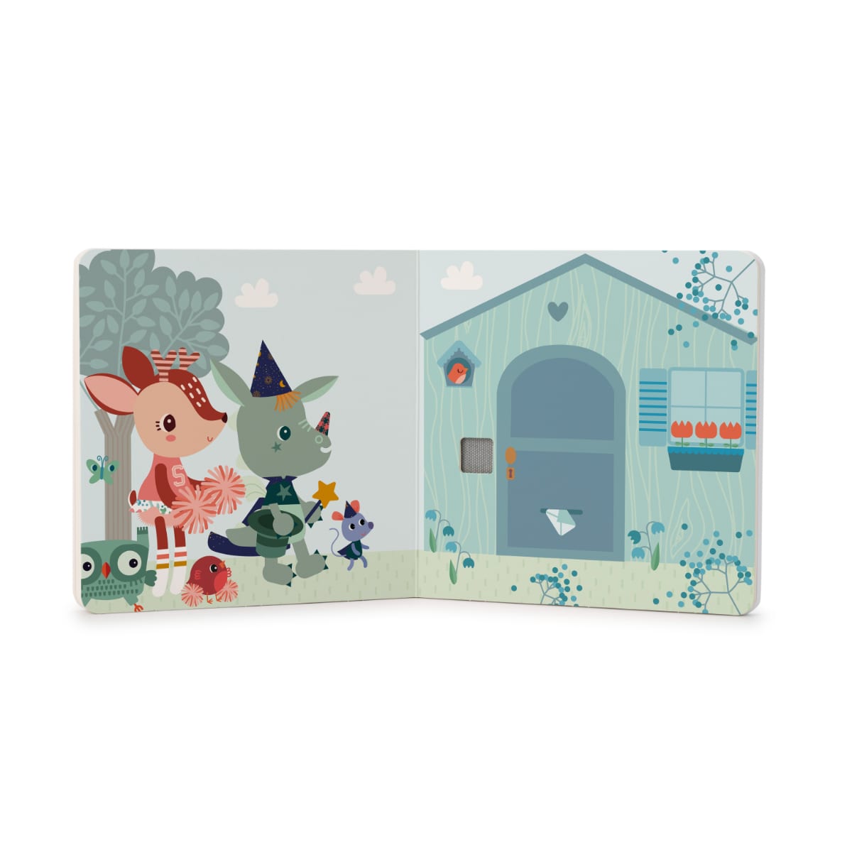 Libro tattile e sonoro Happy forest | Lilliputiens