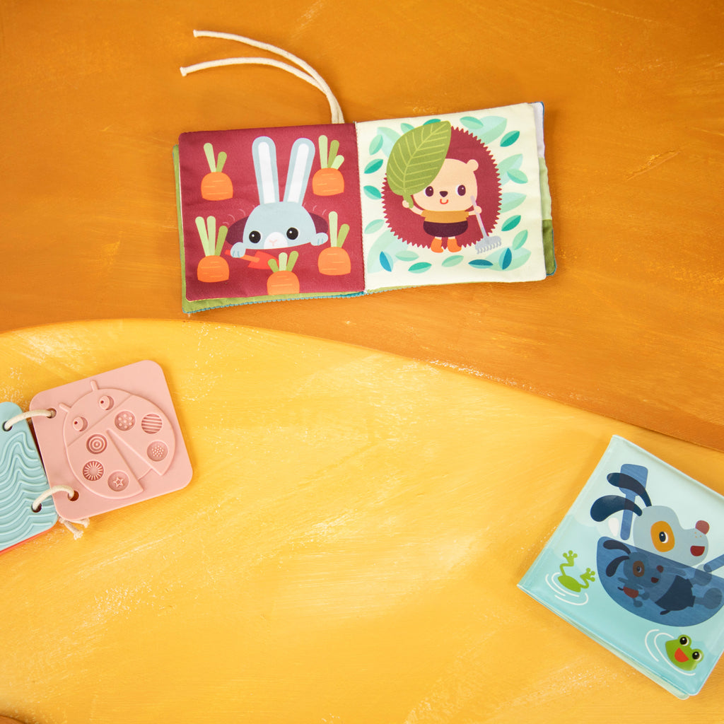 Set regalo 3 libri sensoriali per bambini - Giardino