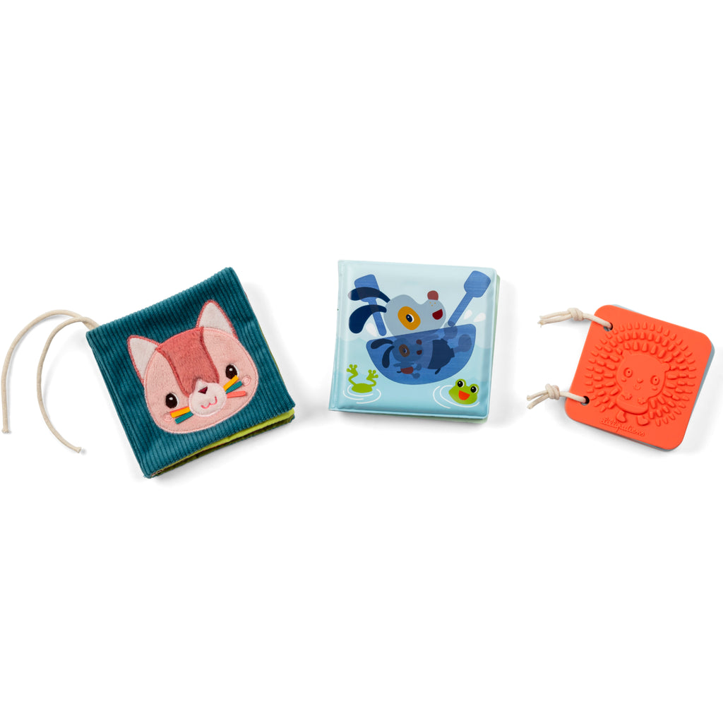Set regalo 3 libri sensoriali per bambini - Giardino