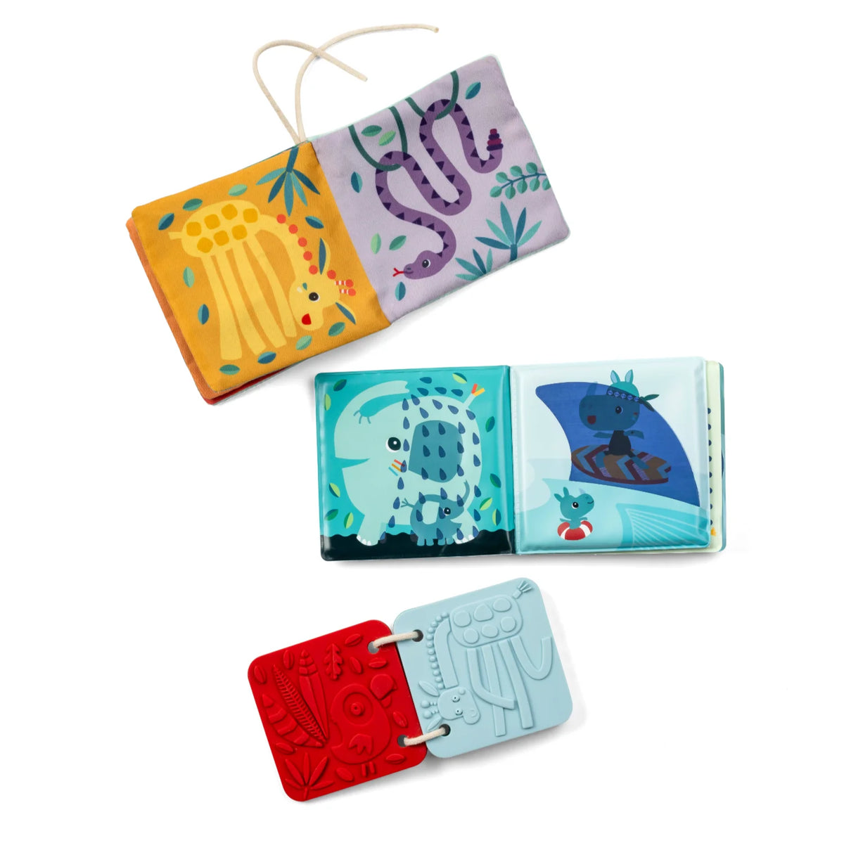 Set di 3 libri sensoriali Giungla Lilliputiens - foto 3