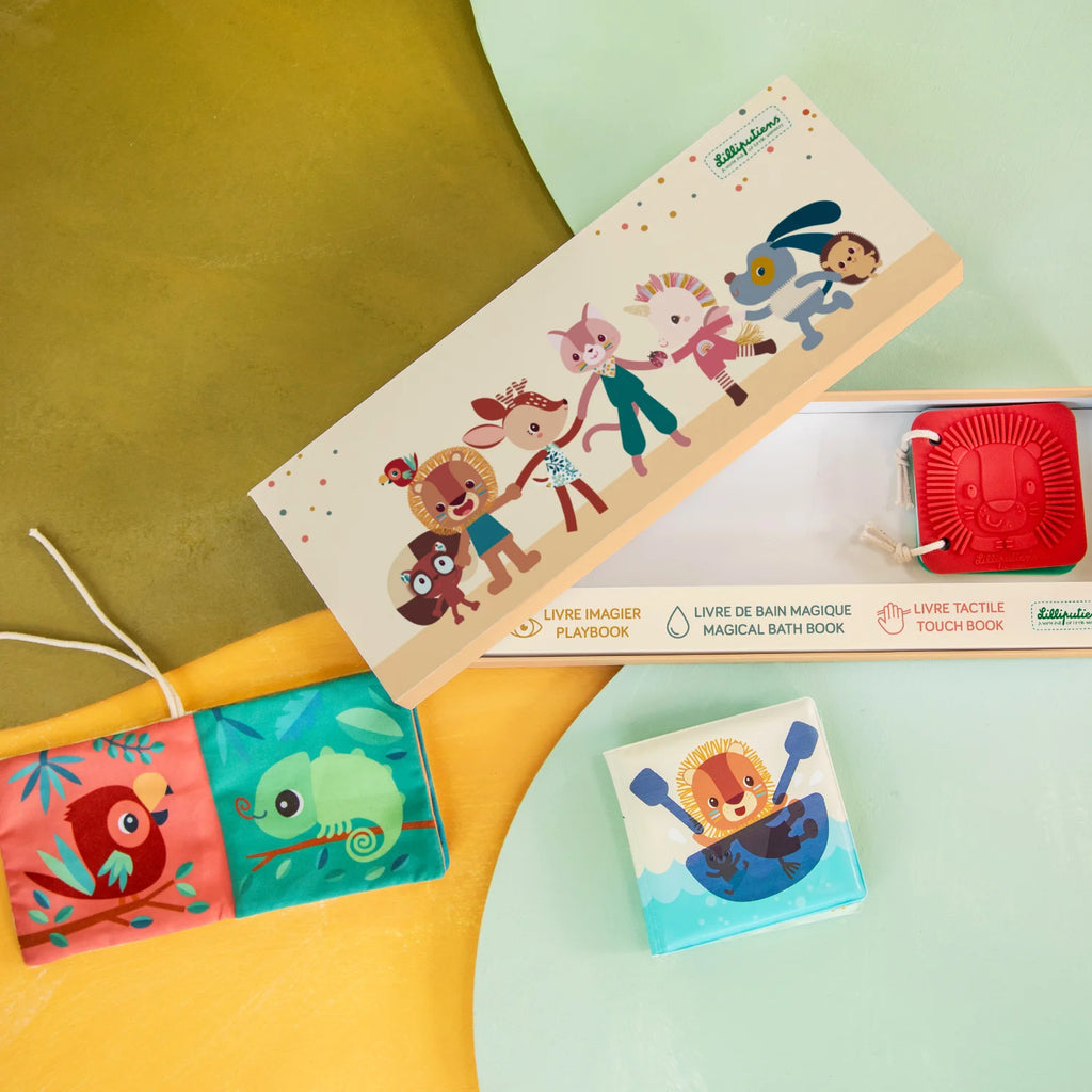 Set di 3 libri sensoriali Giungla Lilliputiens - foto 7