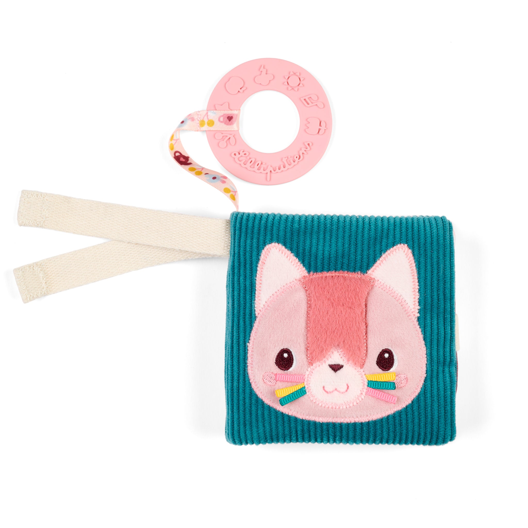 Giocolibro in tessuto Jeanne il gatto