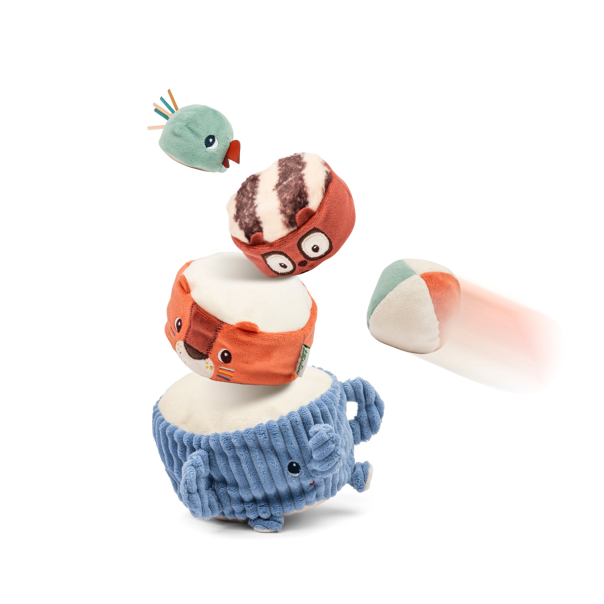 Piramide sonora in tessuto da impilare