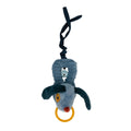 Hanging rattle with bell, Jules the dog