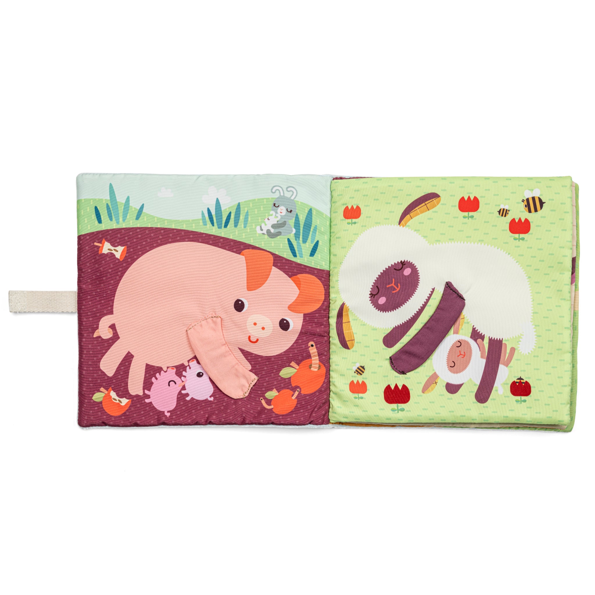 Libro di attività con marionette da dito, Fattoria