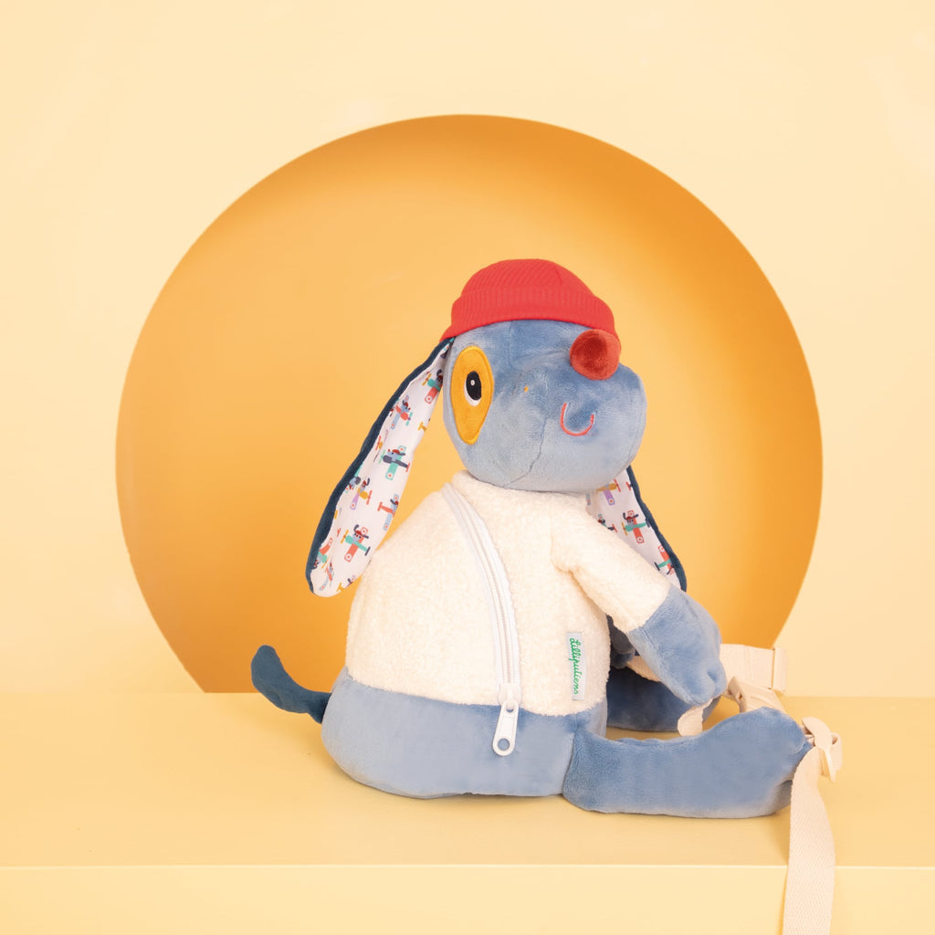 Soft backpack Jules the dog