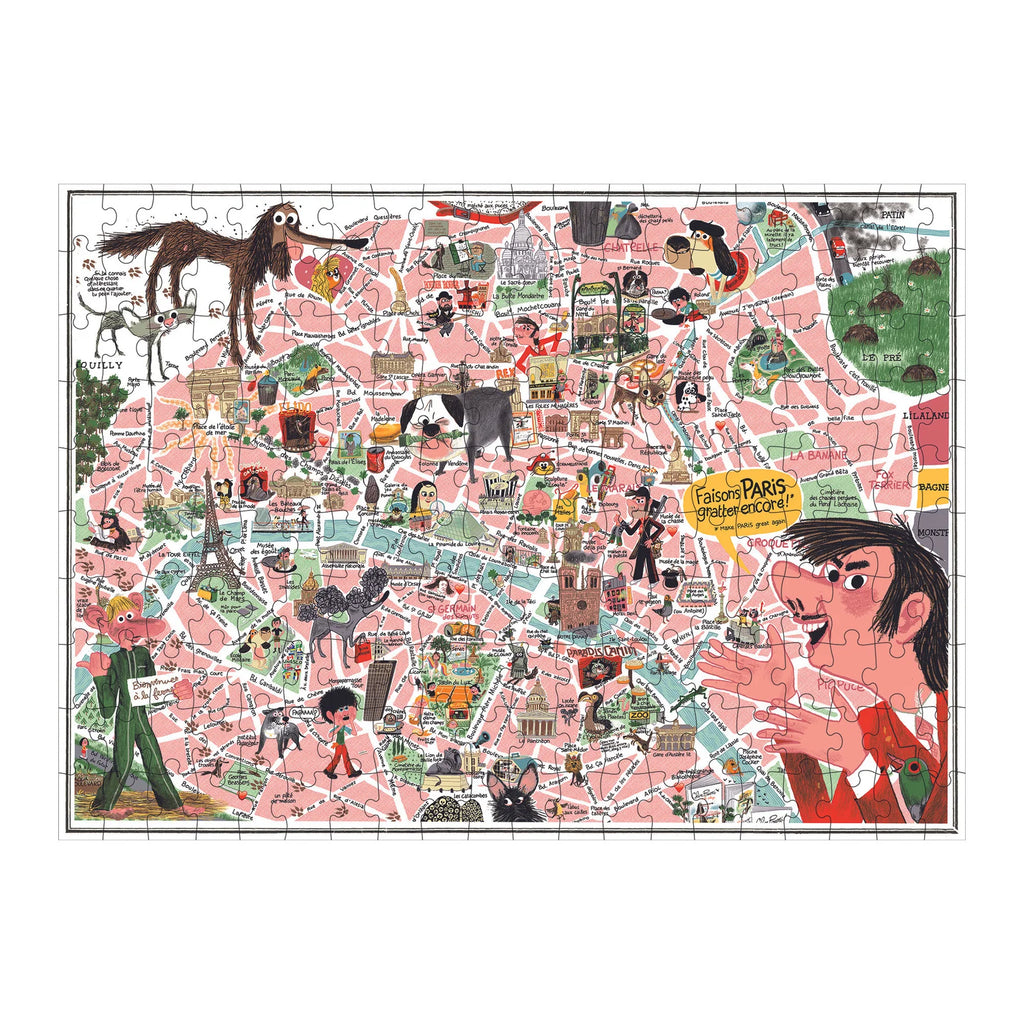 Dumpster Dog in Paris Puzzle, 200pcs