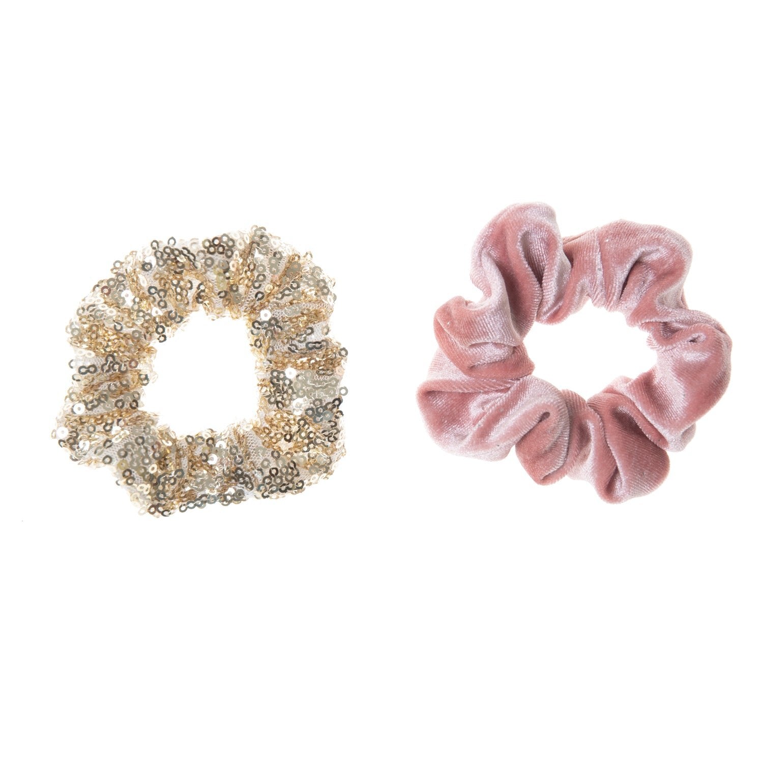 Sequin and Velvet Hair Ties Set