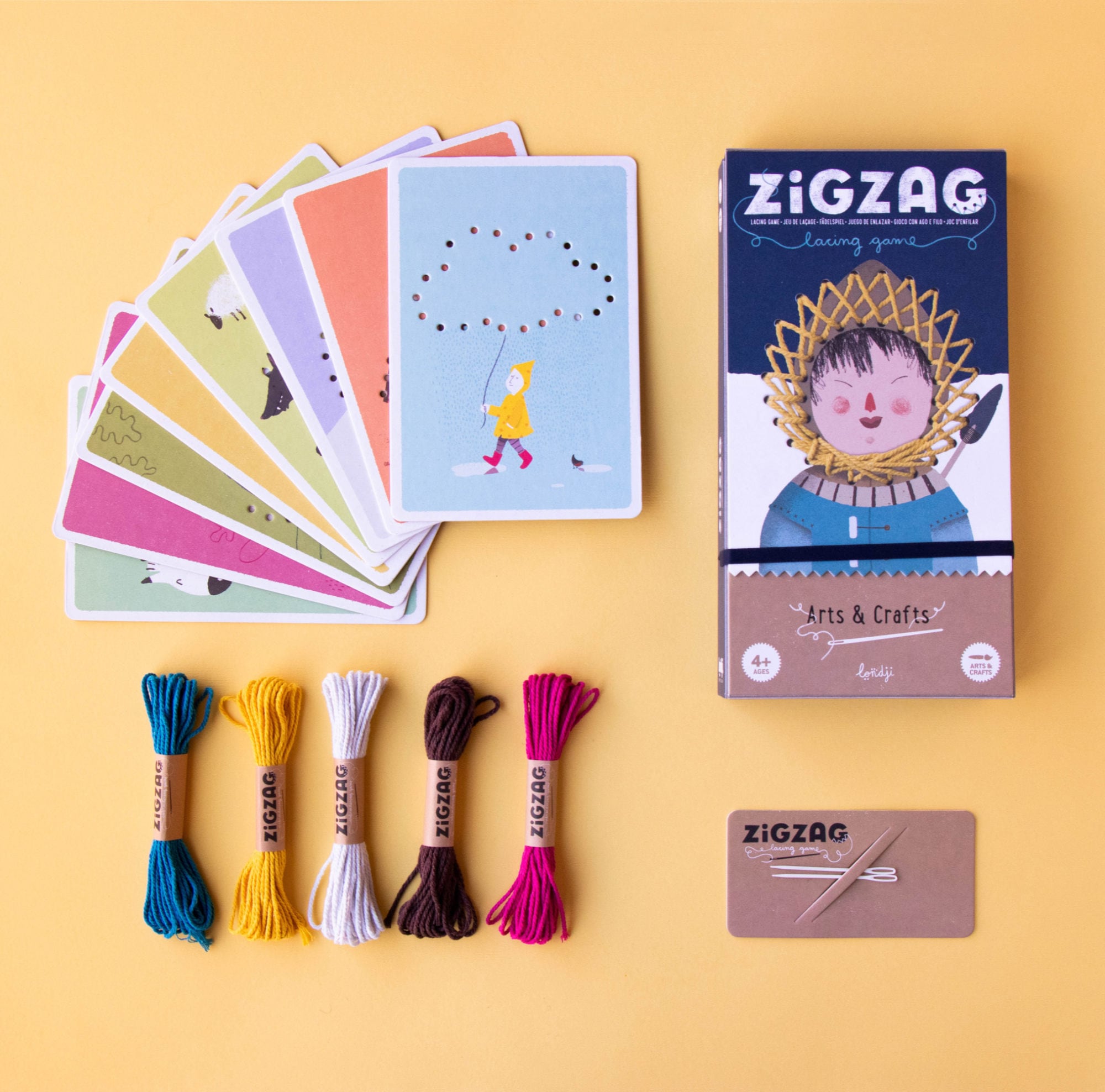 Game with needle and thread, ZigZag