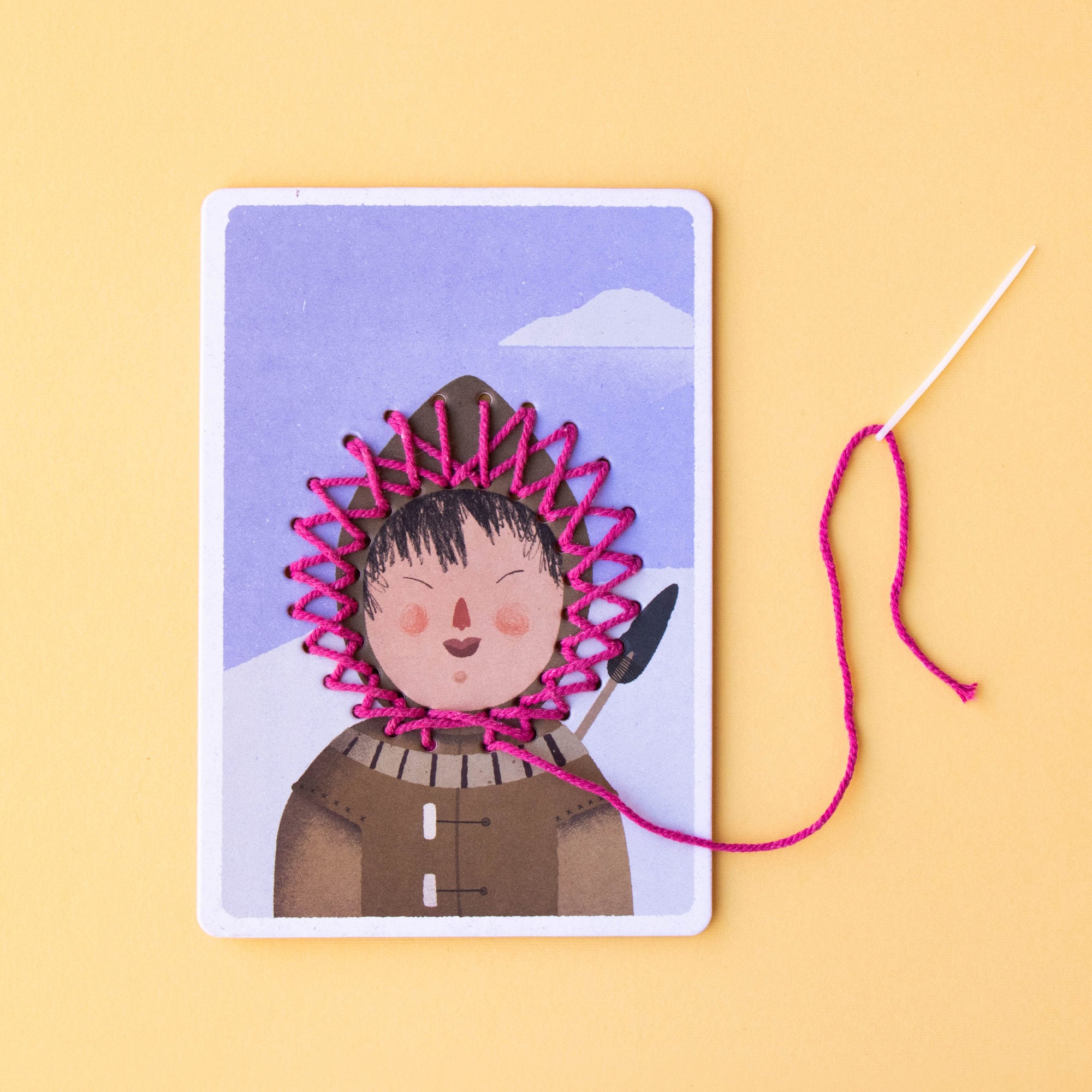 Game with needle and thread, ZigZag