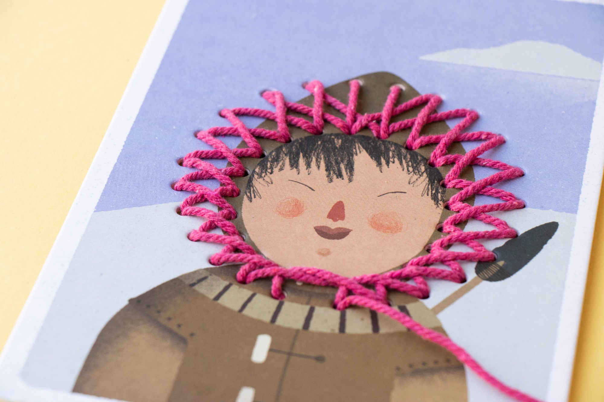 Game with needle and thread, ZigZag