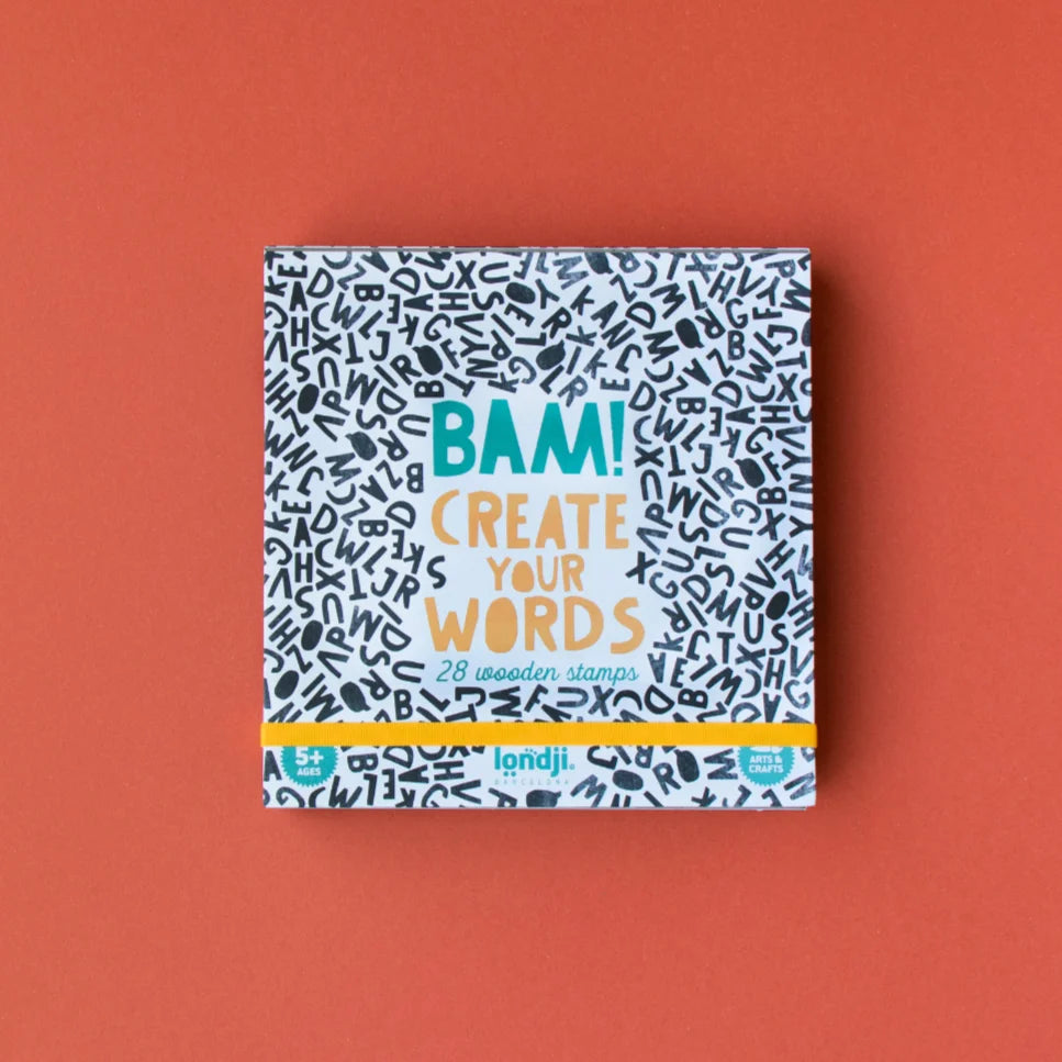 Tampons en bois - Lettres, Bam! Words