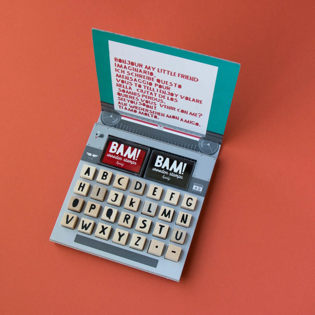 Tampons en bois - Lettres, Bam! Words