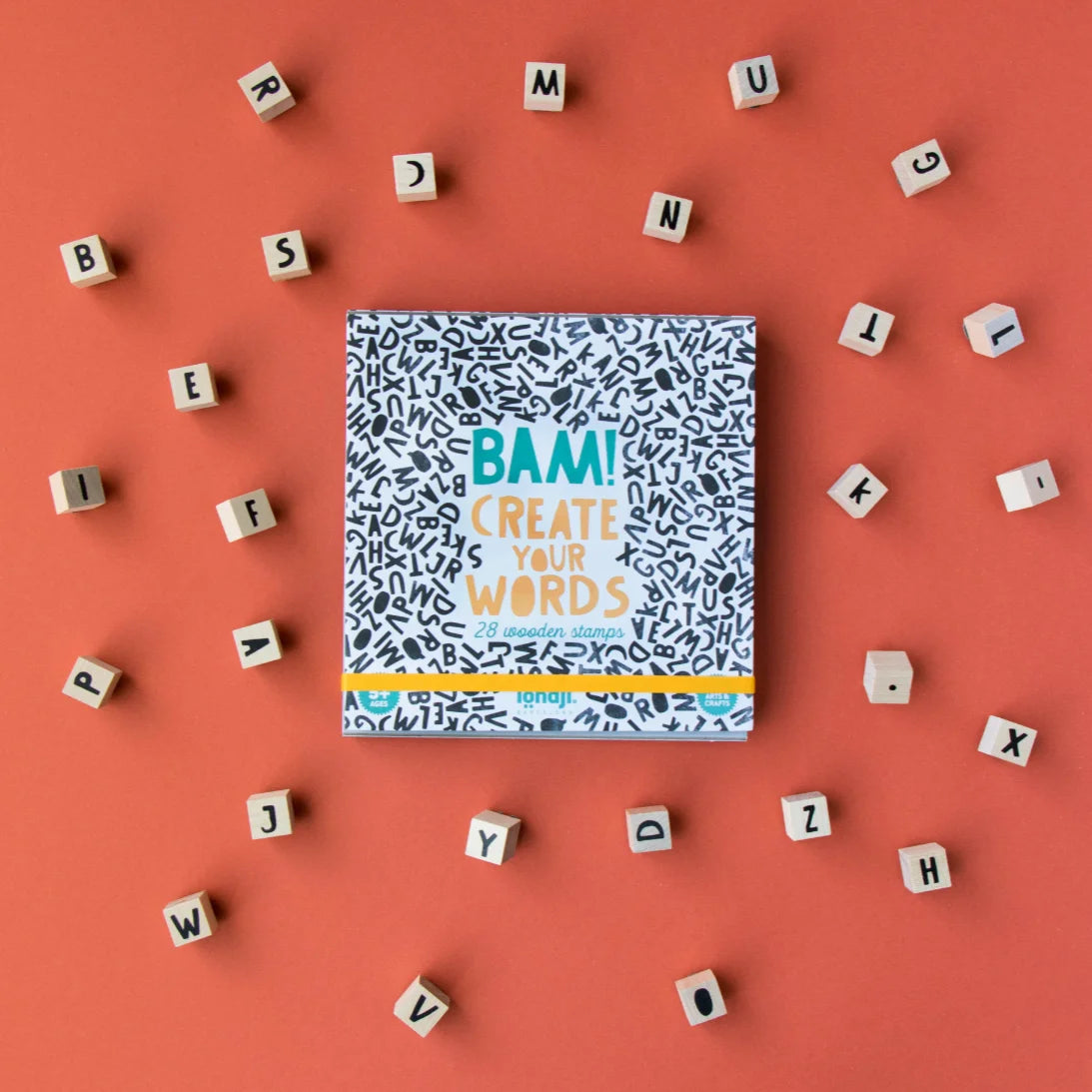 Tampons en bois - Lettres, Bam! Words