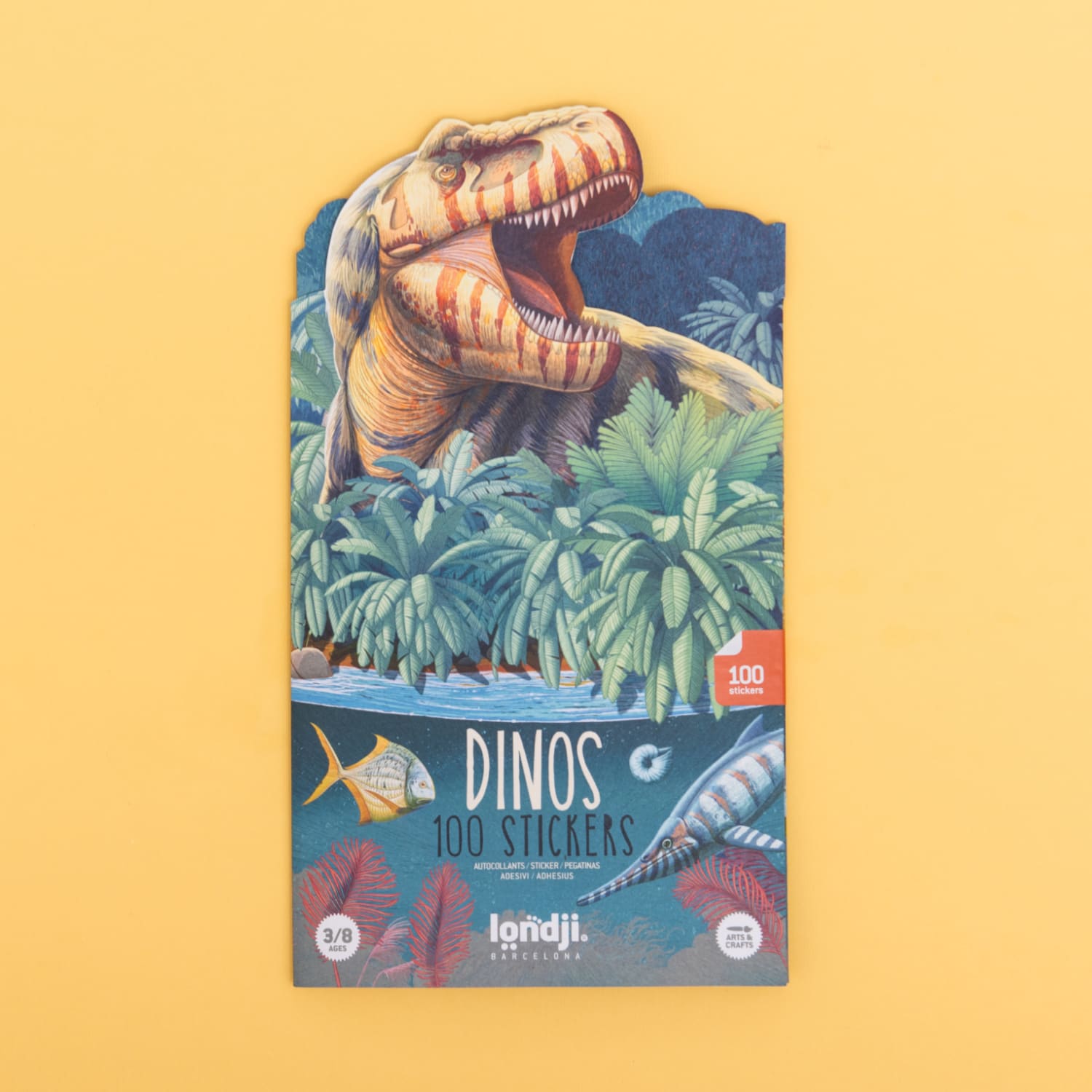 Removable Dinosaur Stickers, 100pcs 