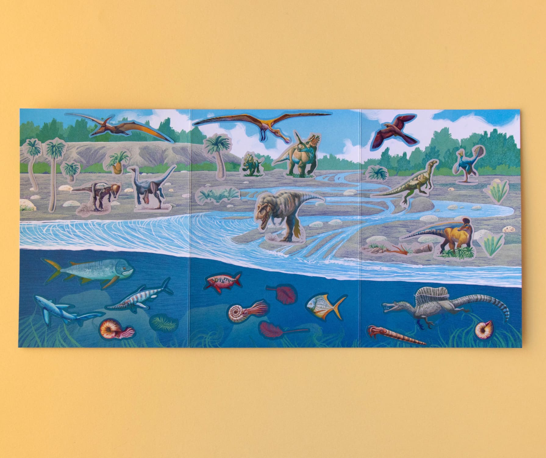 Removable Dinosaur Stickers, 100pcs 