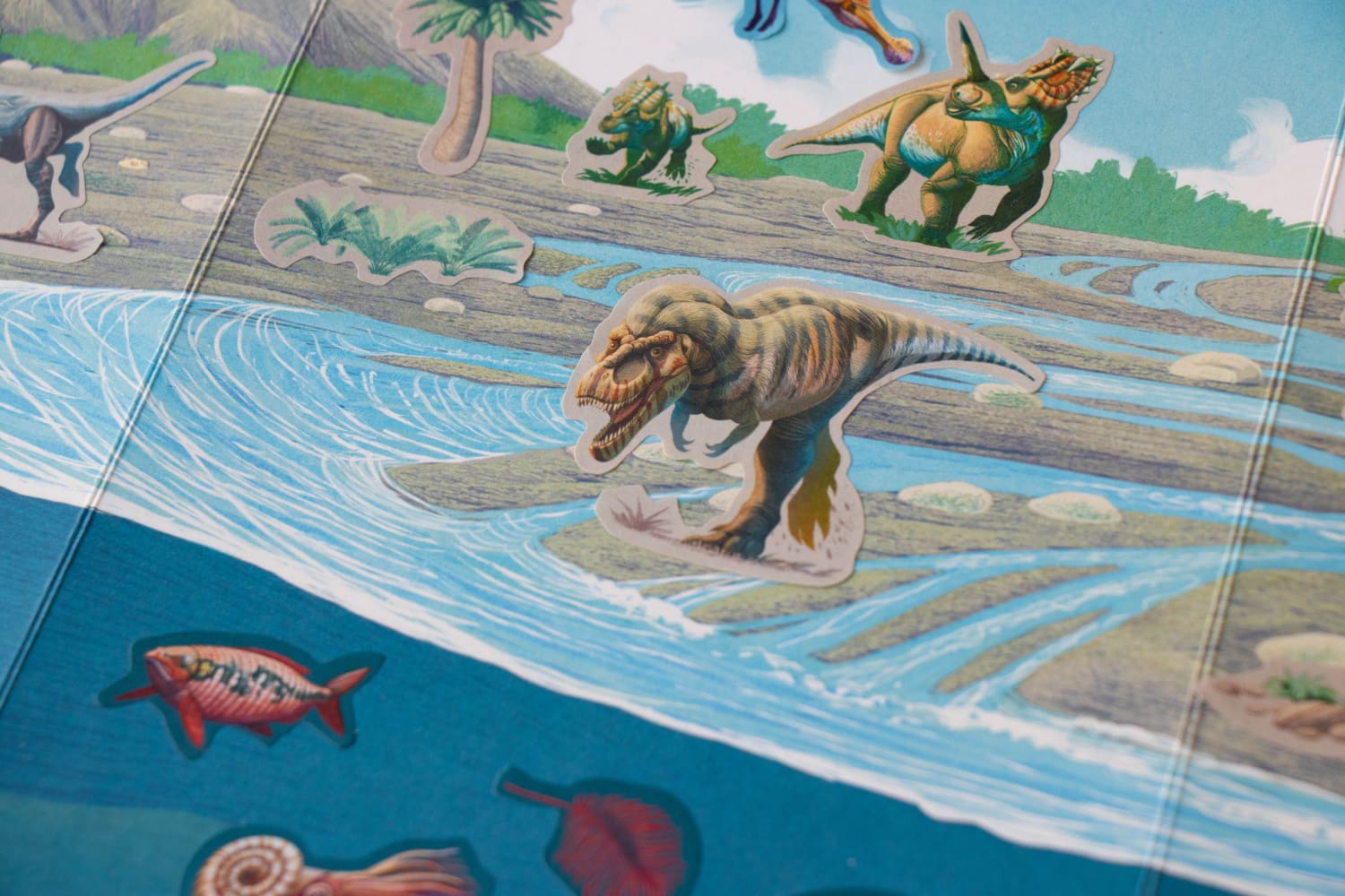 Removable Dinosaur Stickers, 100pcs 