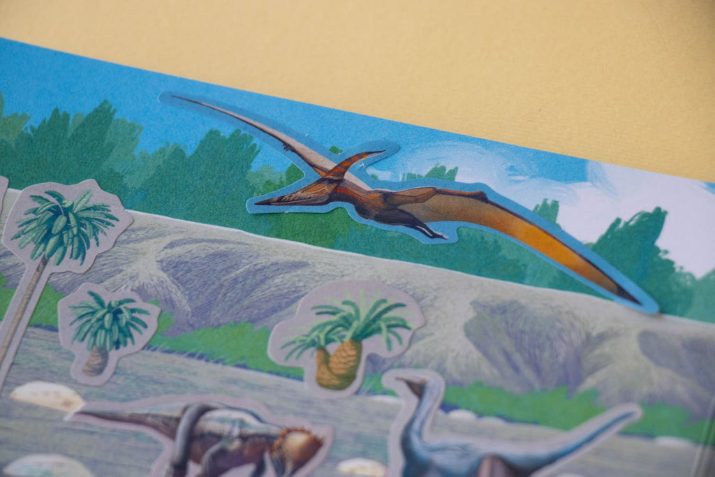 Adesivi rimovibili Dinosauri, 100pz