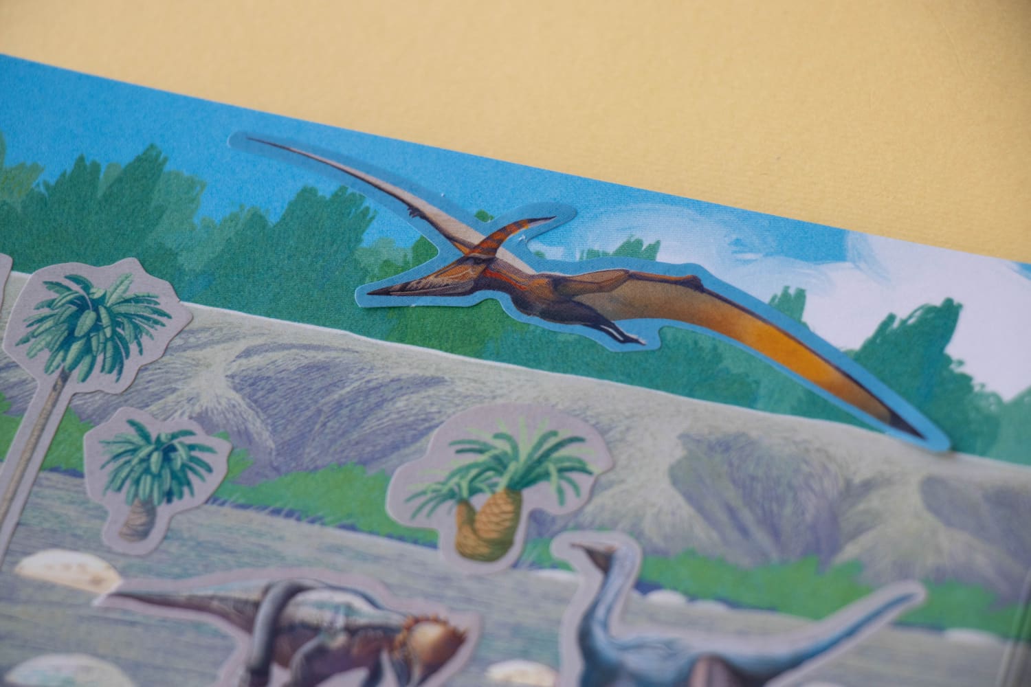Removable Dinosaur Stickers, 100pcs 