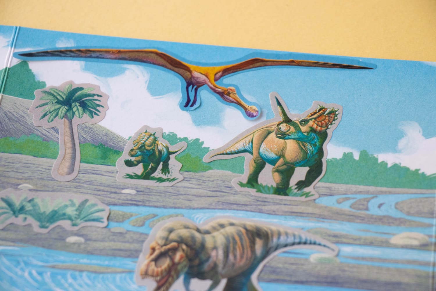 Removable Dinosaur Stickers, 100pcs 