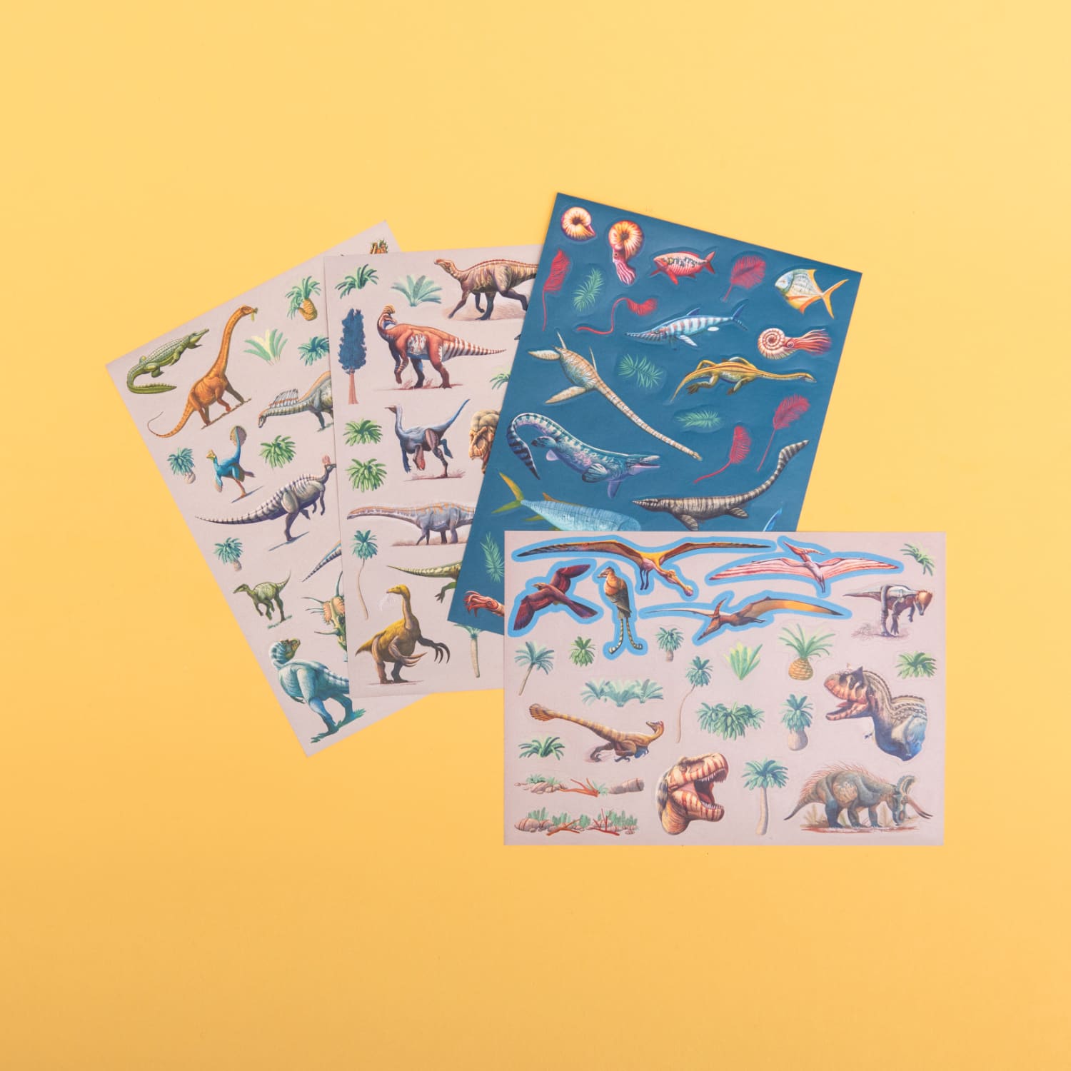 Removable Dinosaur Stickers, 100pcs 