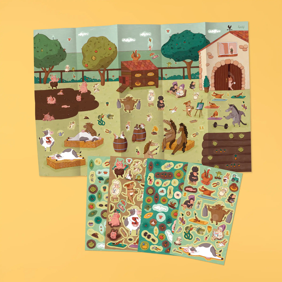 Posters et autocollants, Farmtastic world