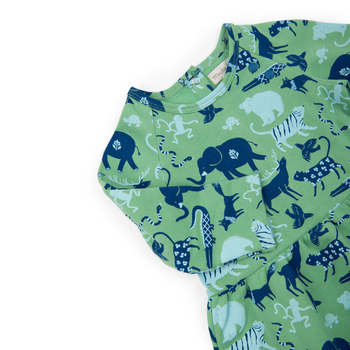 Fleece dress with animal print, Marilou