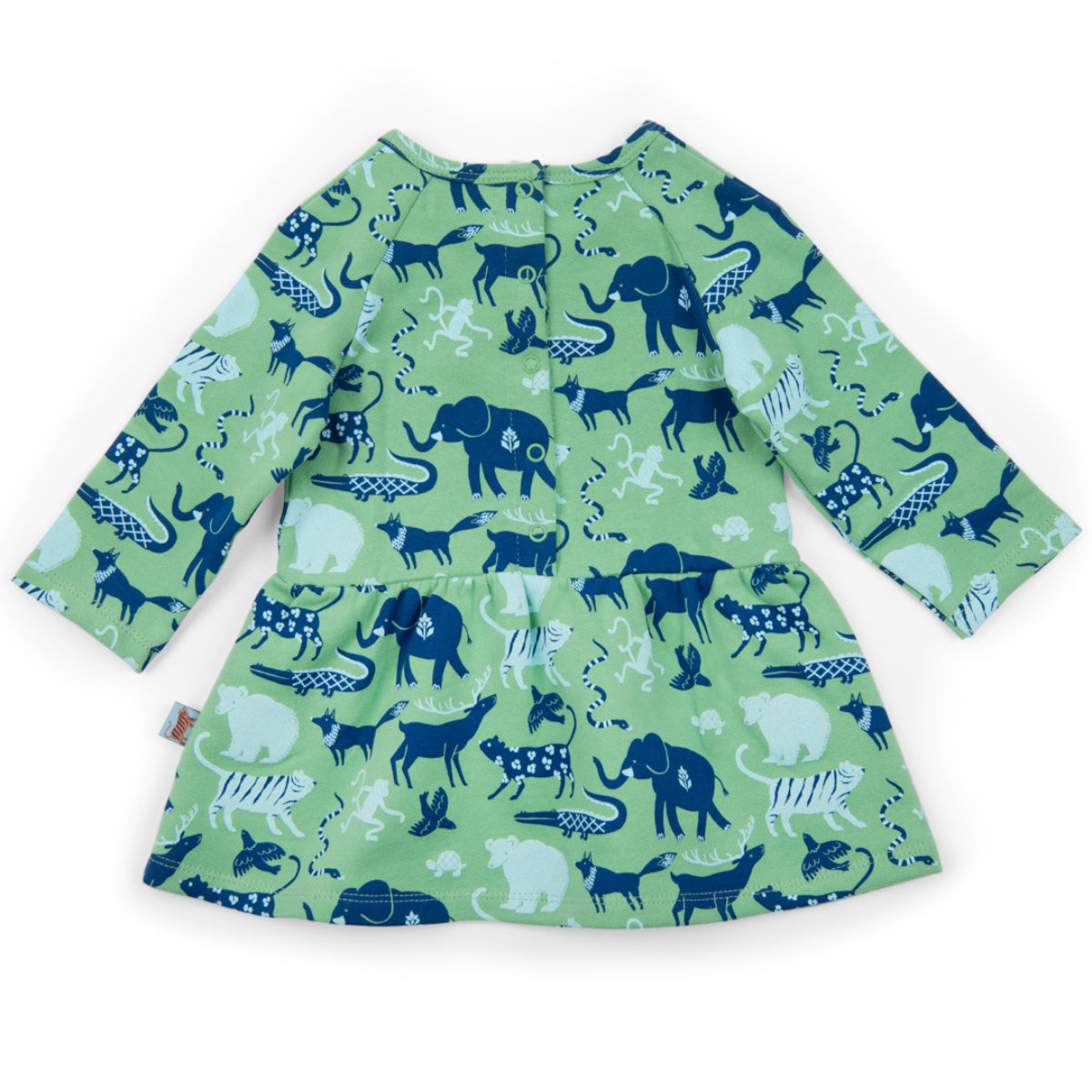 Fleece dress with animal print, Marilou