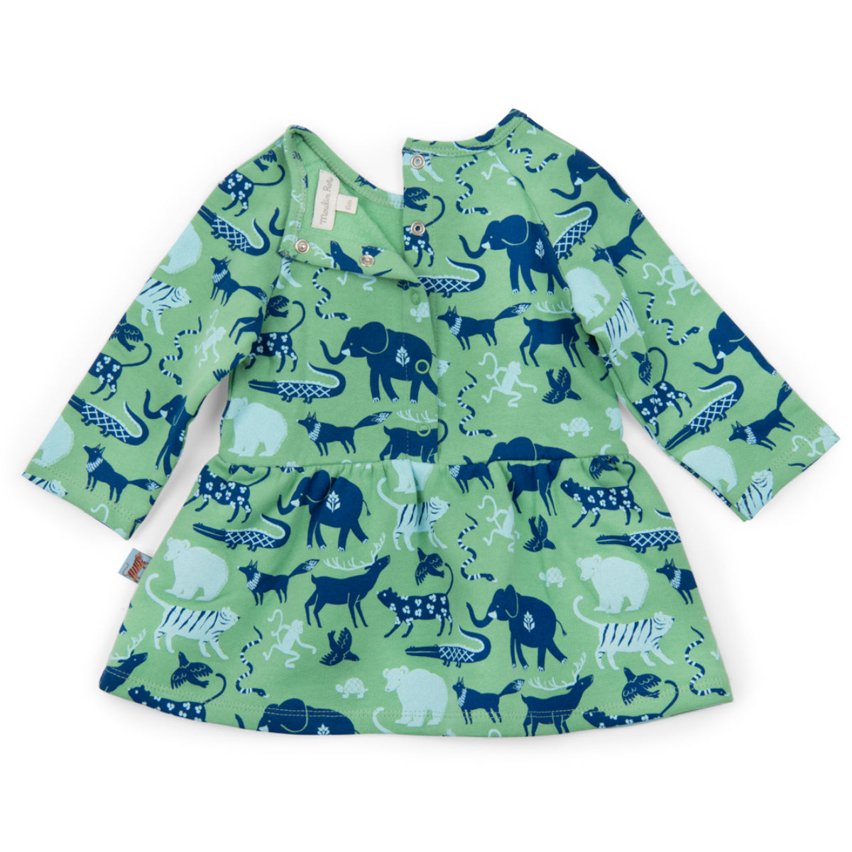 Fleece dress with animal print, Marilou
