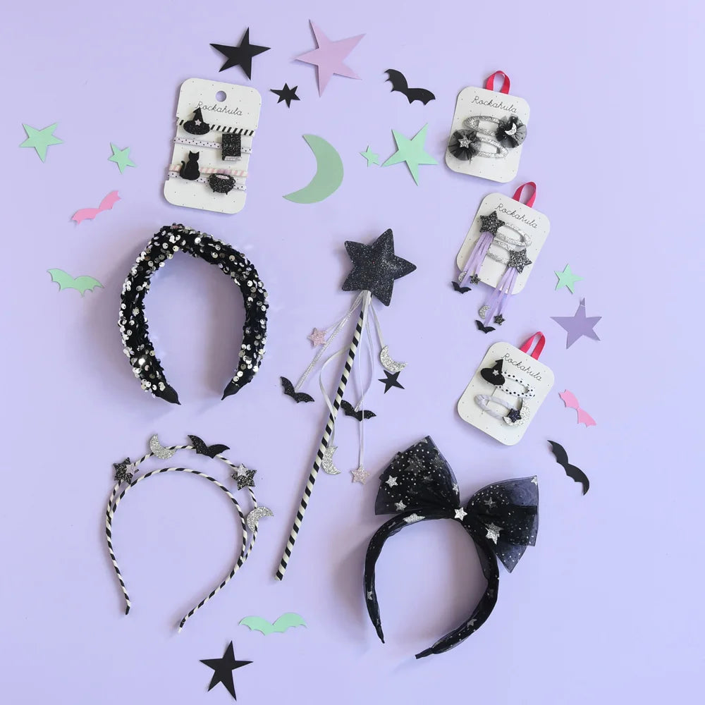 Halloween streamers hair clips