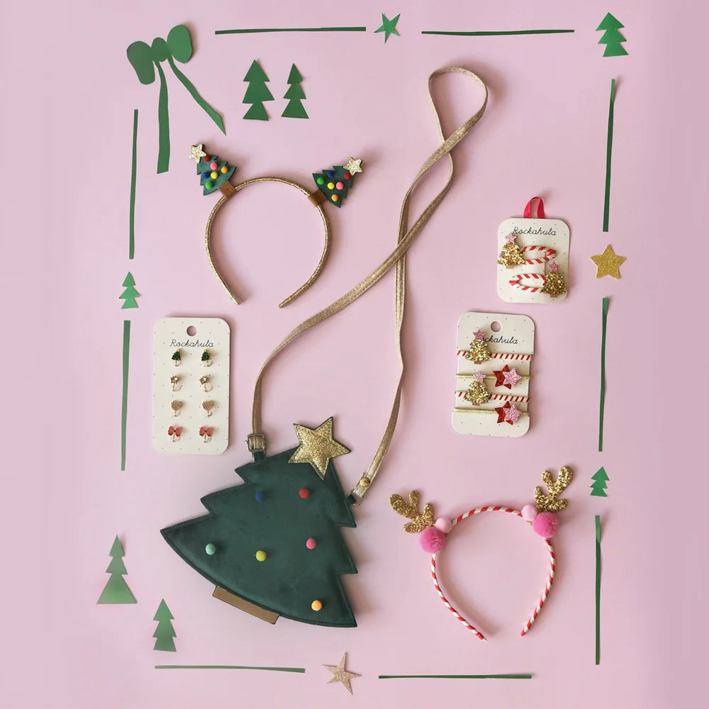 Jolly Christmas clip-on earrings