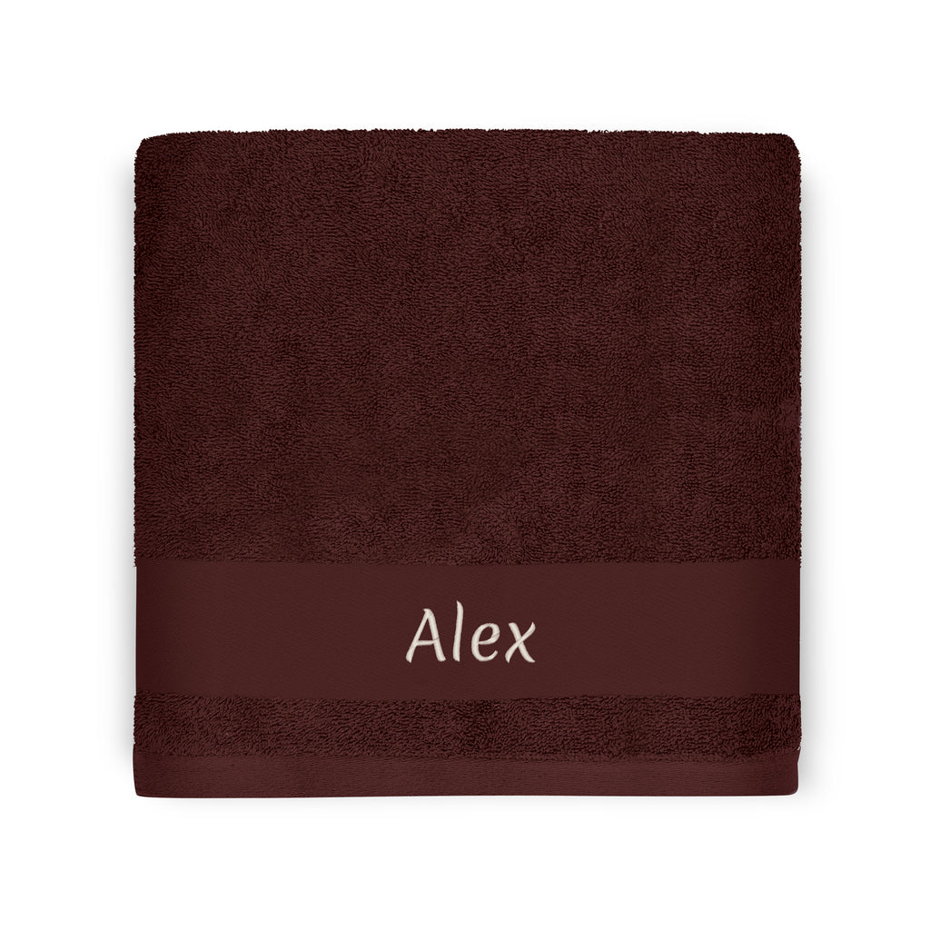 Asciugamano personalizzabile 70 x 140 Cioccolato