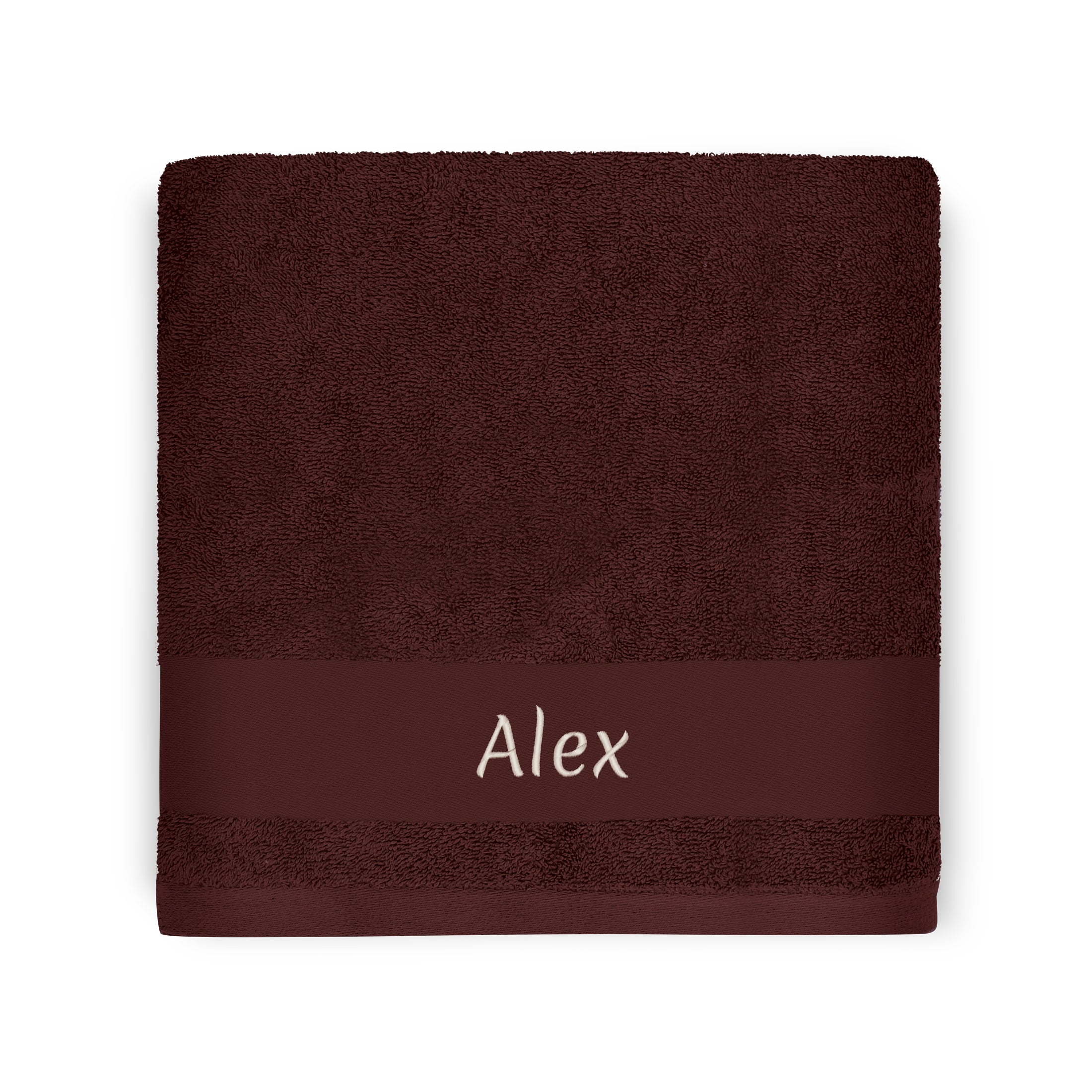 Asciugamano personalizzabile 50 x 100 Cioccolato
