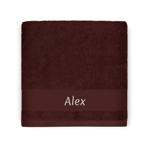 Asciugamano personalizzabile 50 x 100 Cioccolato