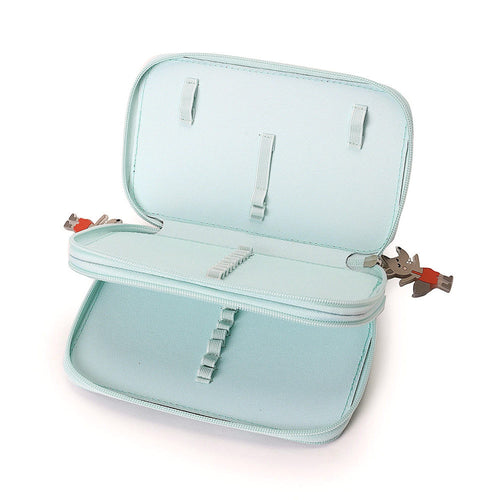 Astuccio rigido doppio scomparto, Three little pigs