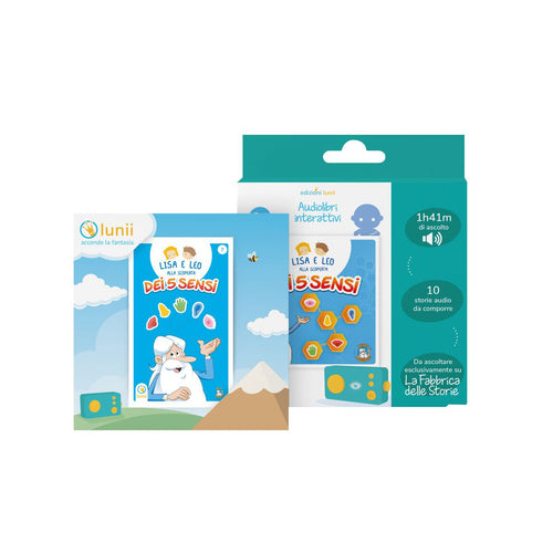 Audiolibro Lunii, Lisa e Leo alla scoperta dei 5 sensi