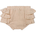 Bloomer Diaper Cover with Ruffle, Beige
