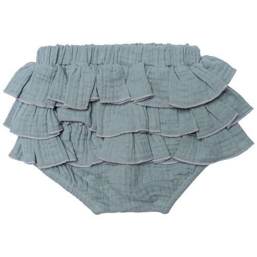 Bloomer Diaper Cover with Ruffle, Green