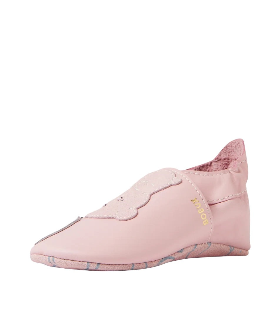 Chaussons en cuir souple, Teddy Ballet Rose