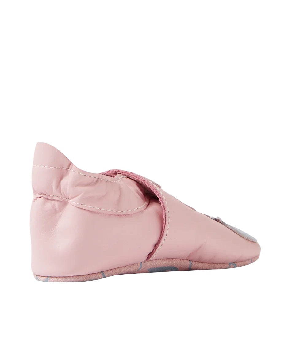 Chaussons en cuir souple, Teddy Ballet Rose