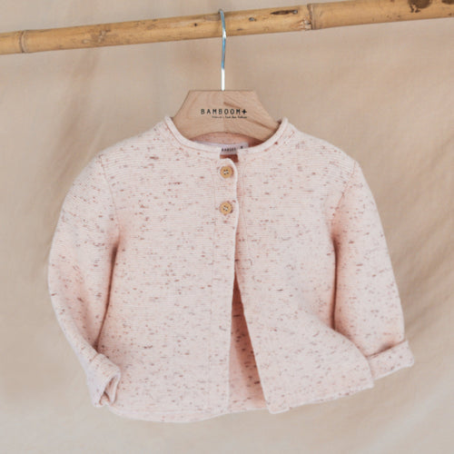 Cardigan scaldacuore in bambù organico Rosa | Bamboom