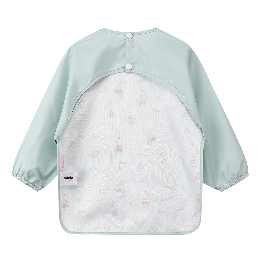Long sleeved bib, Three little pigs