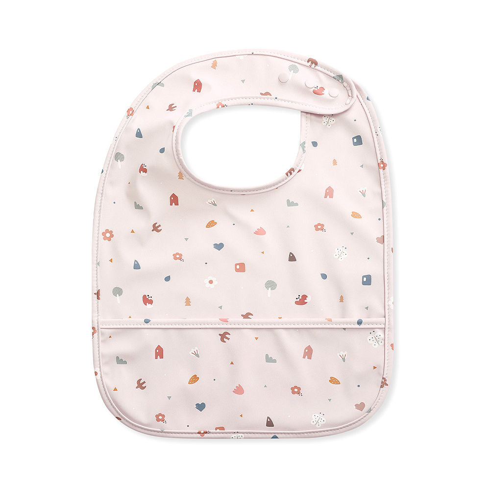 Bib with front pocket, Geometric nature