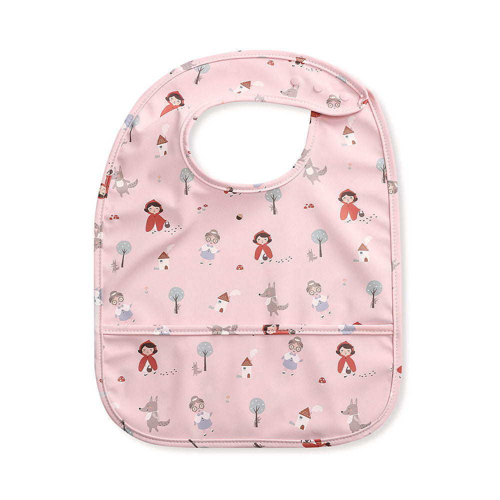 Bib with front pocket, Little Red