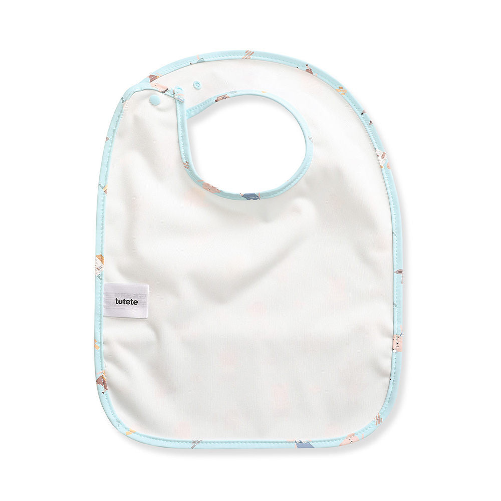 Bib with front pocket, Three little pigs