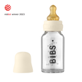 Biberon in vetro Bibs 110ml, Ivory | Baby Glass Bottle Set